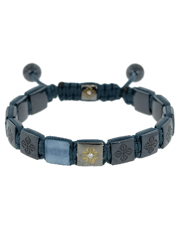 Aquamarine Lock Bracelet