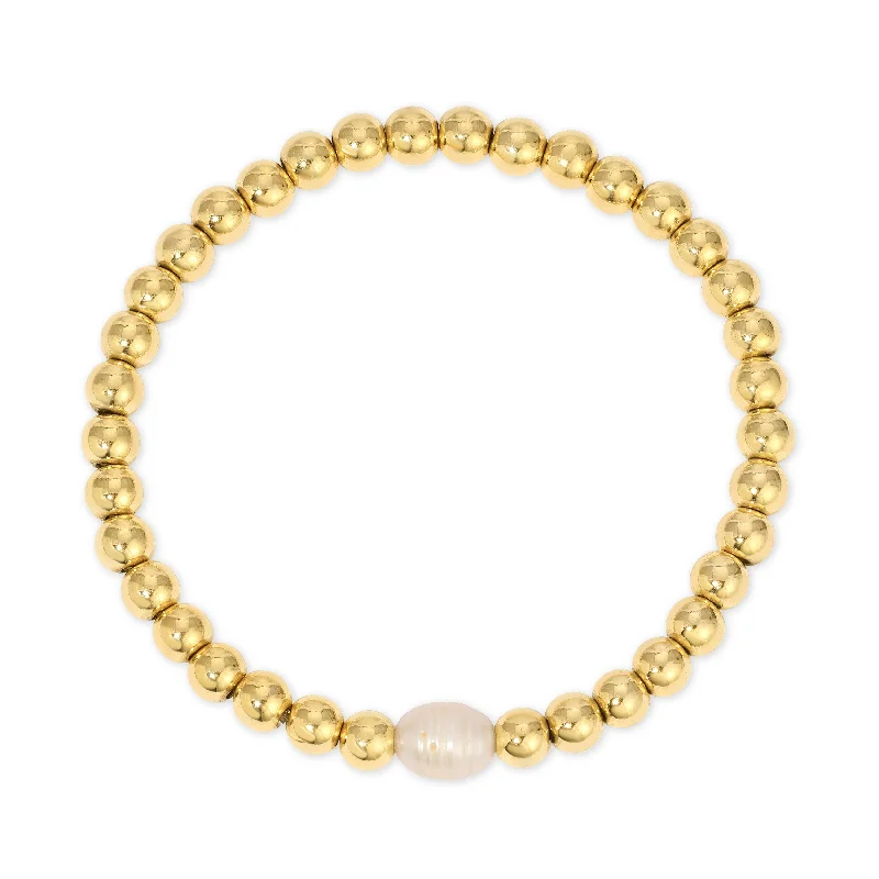 Pearl Beaded Stretch Bracelet