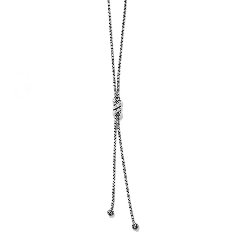 Brighton Interlok Twist Lariat Necklace