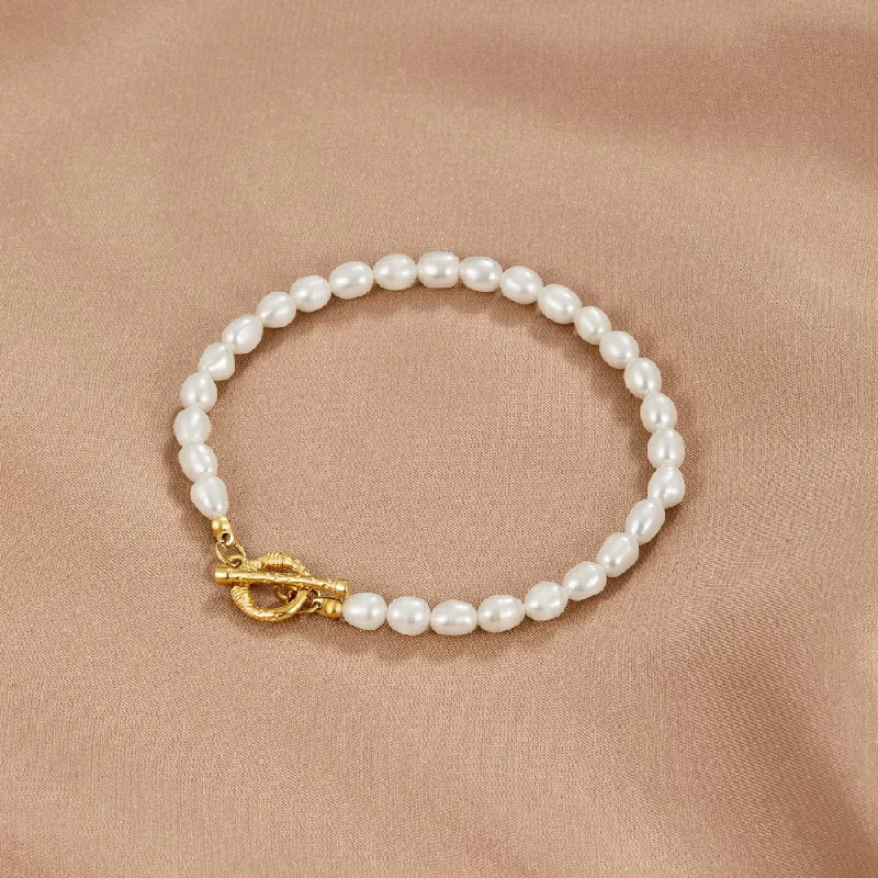 Cara Pearl Link Bracelet