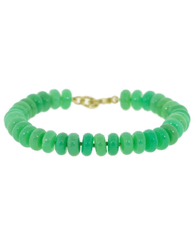 Chrysoprase Bead Bracelet