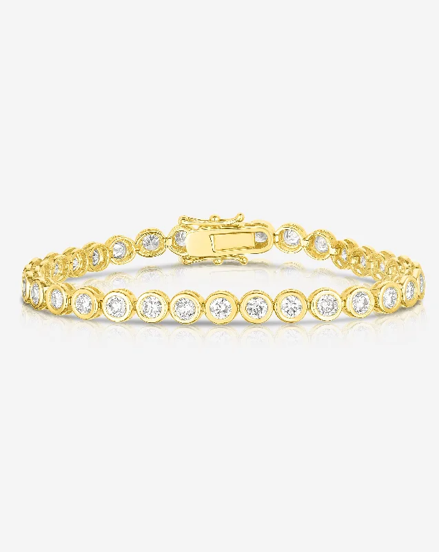 Bezel Classic Diamond Tennis Bracelet