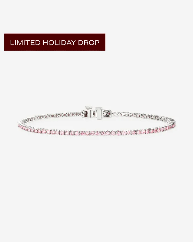 Colored Lab Grown Classic Diamond Tennis Bracelet