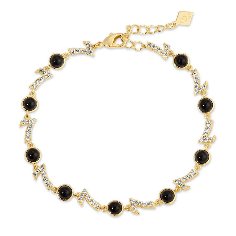 CYBER MONDAY EXCLUSIVE - LUCKY #7 BRACELET - Black onyx