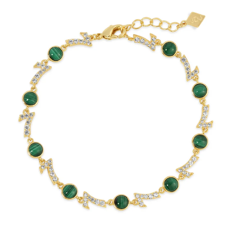 CYBER MONDAY EXCLUSIVE - LUCKY #7 BRACELET - Malachite