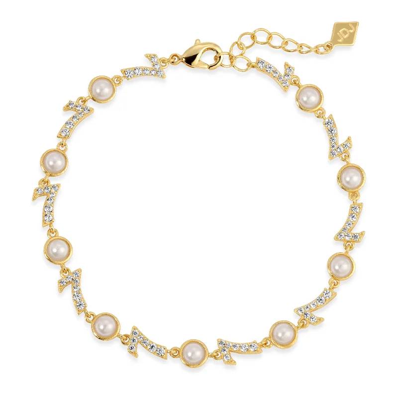 CYBER MONDAY EXCLUSIVE - LUCKY #7 BRACELET - Pearl