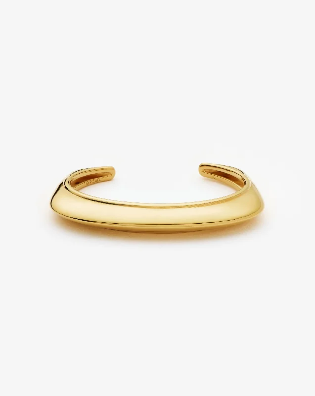 Hera Dome Statement Cuff Bracelet | 18ct Gold Plated