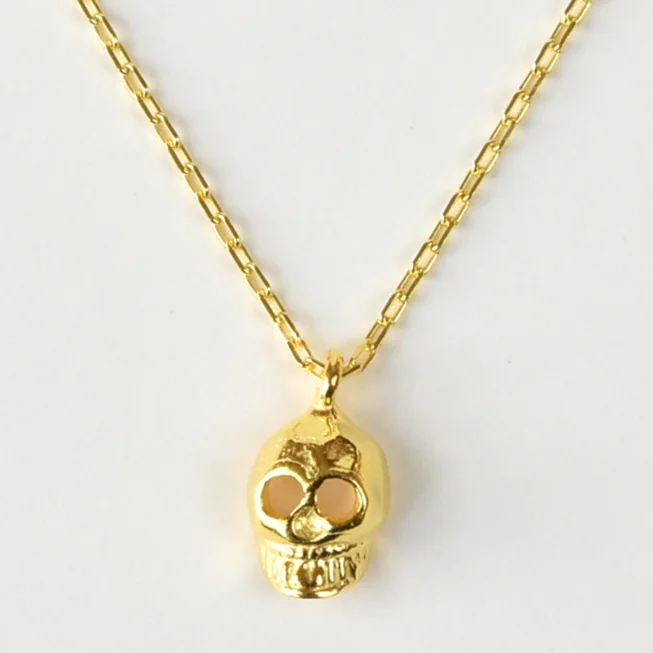 Memento Mori Necklace in Vermeil