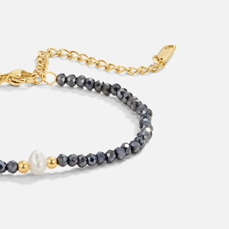 Midnight Pearl Bracelet