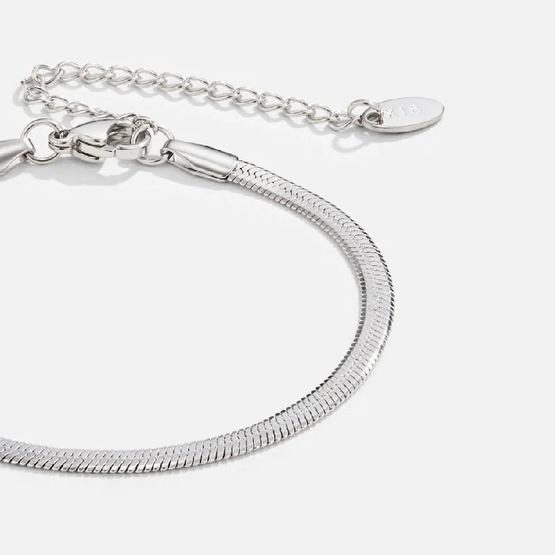 Sarya Snake Chain Silver Bracelet