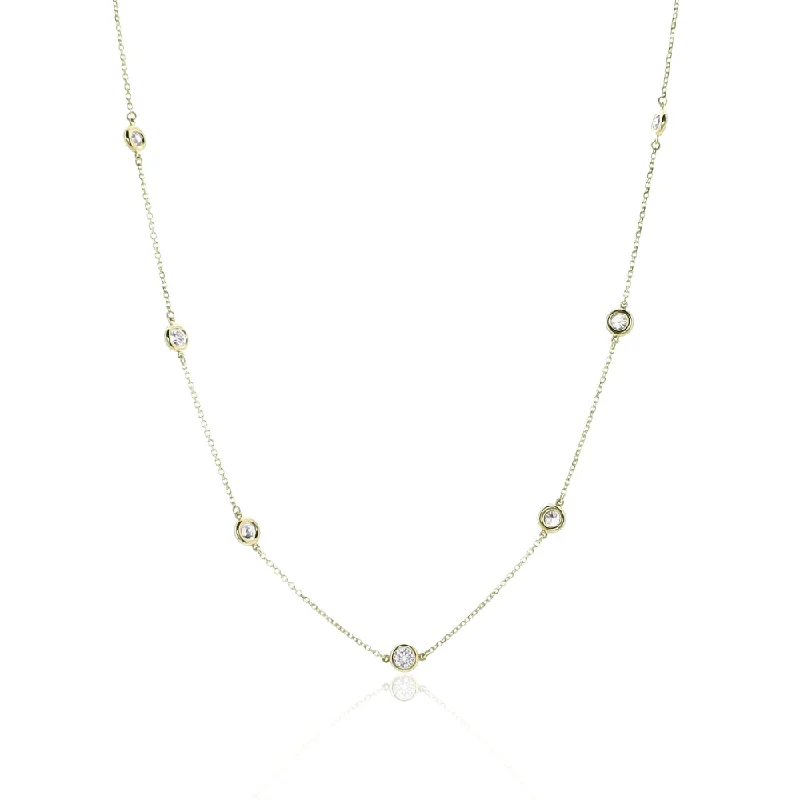 Smyth Diamond Classics 14k Gold Diamonds by the Yard Necklace