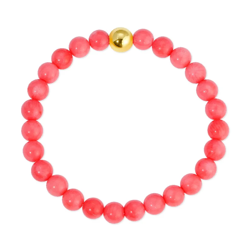 Take Me Away Stretch Bracelet - Coral