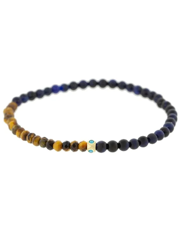 Tetra Turquoise and Tigers Eye Bracelet